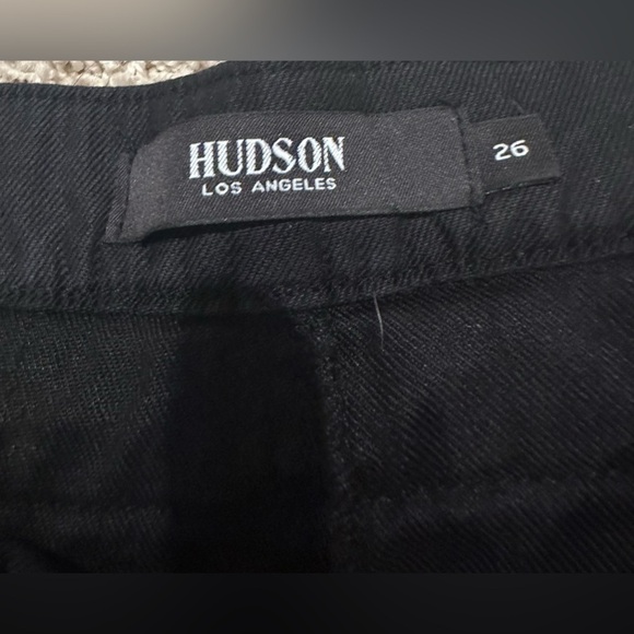 Hudson Women’s Paper Bag Shorts In Black‎ Beauty Size 26 - Picture 5 of 6